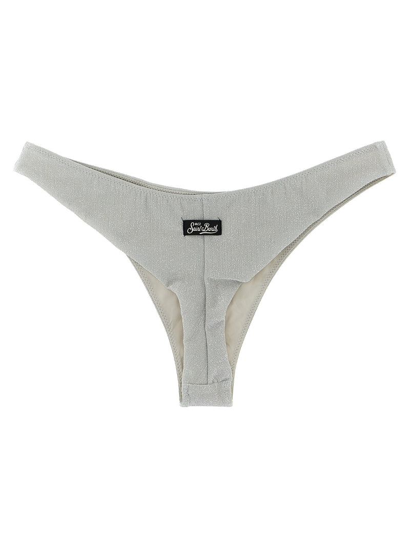Haut et bas de maillot de bain MC2 Saint Barth en viscose argentée