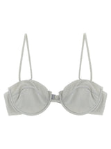 MC2 Saint Barth Silver Viscose Bikini - Salina Bralette Top