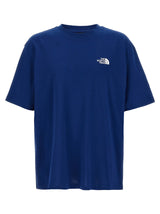 T-shirt en coton bleu The North Face
