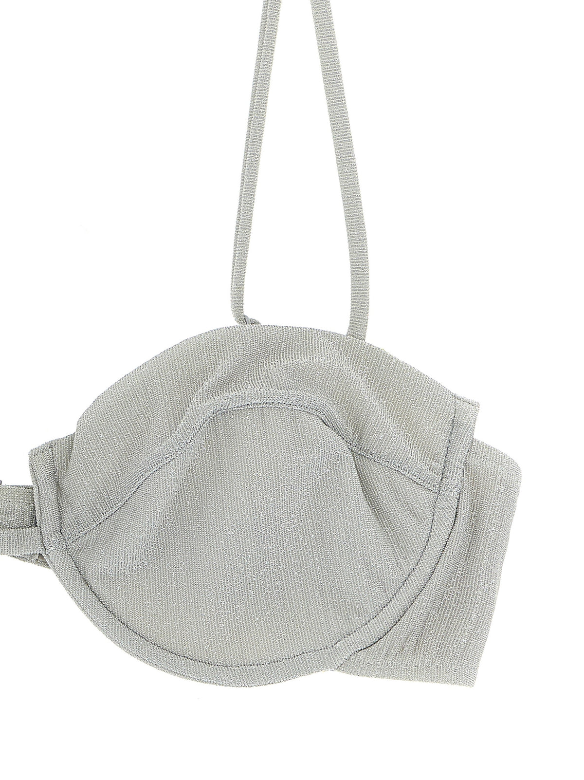 MC2 Saint Barth Silver Viscose Bikini - Salina Bralette Top