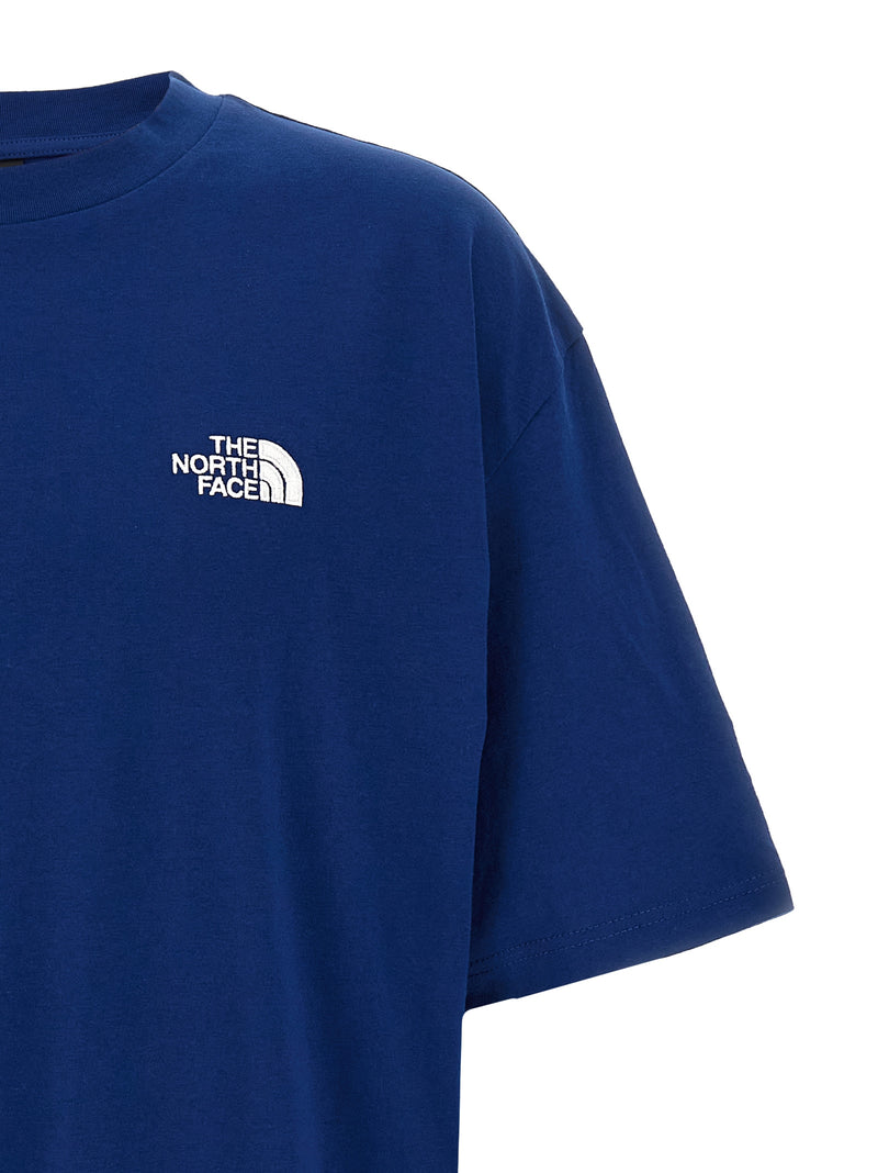 T-shirt en coton bleu The North Face