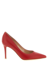 Gianvito Rossi Red Calfskin High Heel Pumps