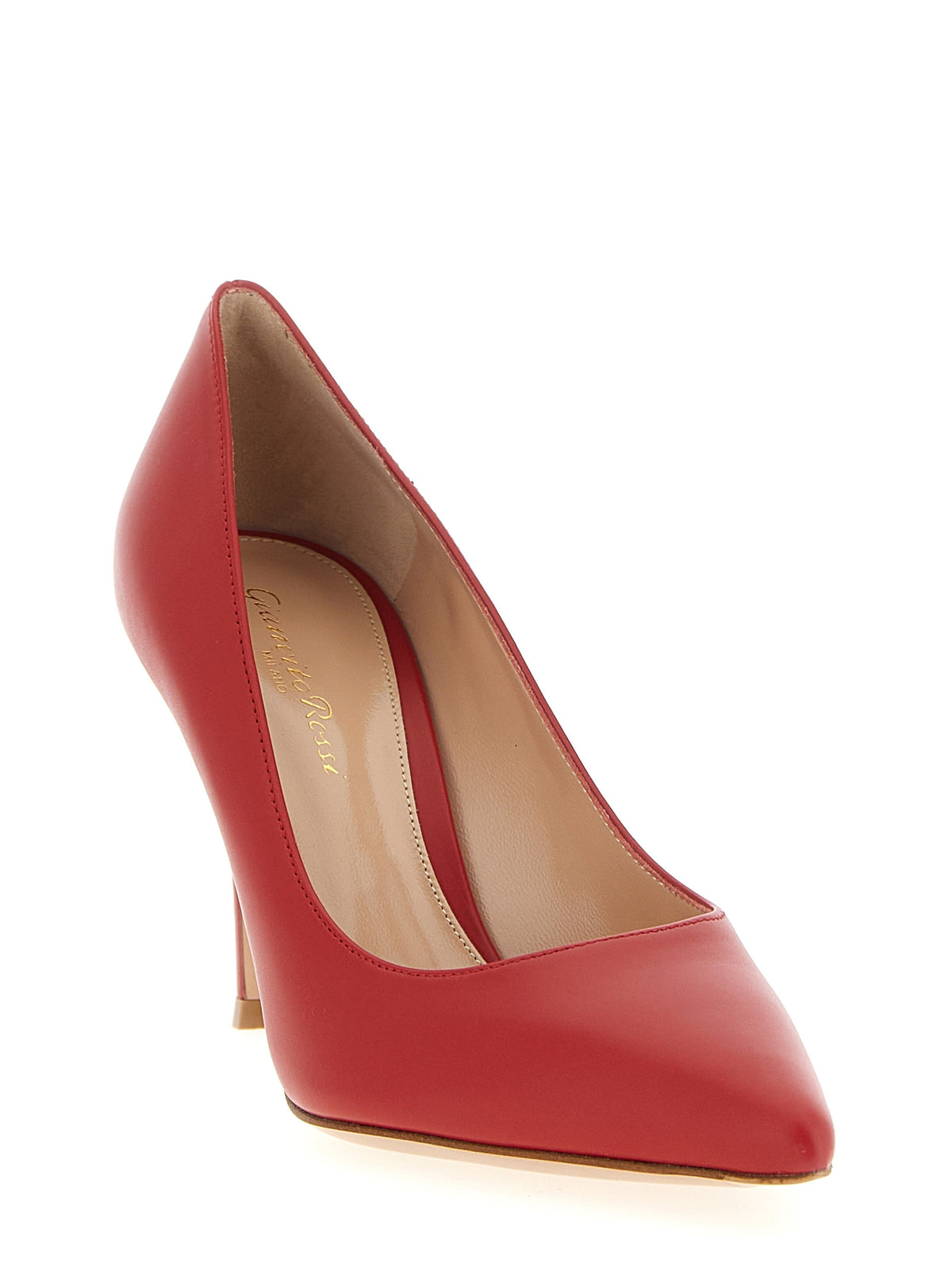 Gianvito Rossi Red Calfskin High Heel Pumps
