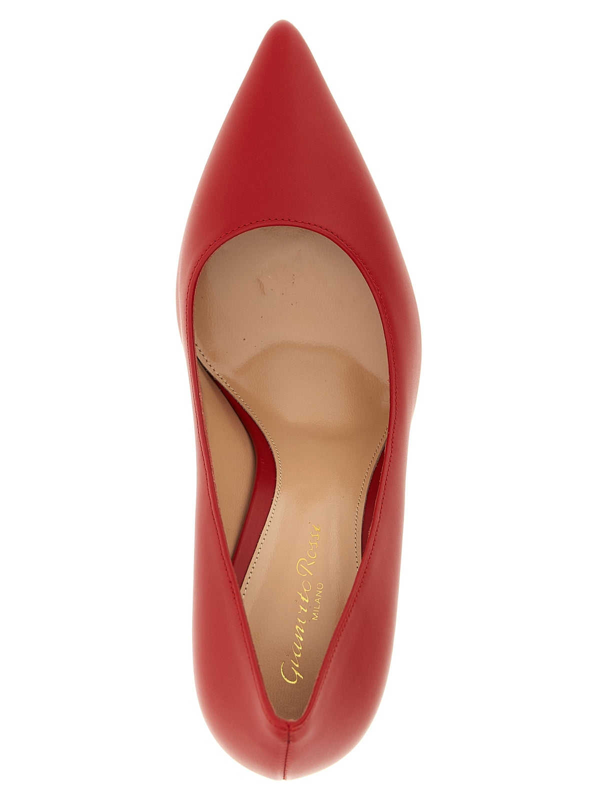Gianvito Rossi Red Calfskin High Heel Pumps