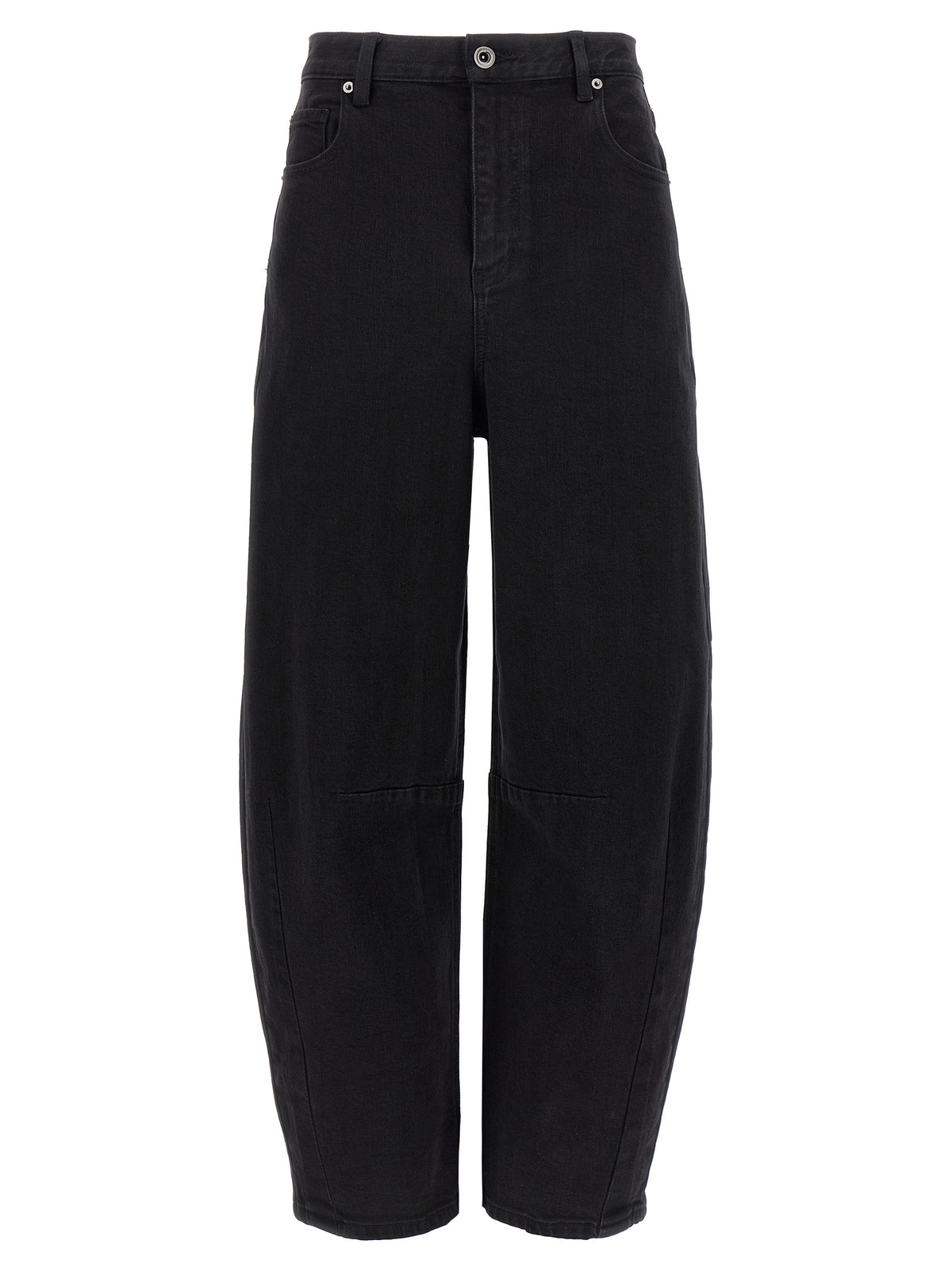 Self-Portrait Black Cotton High-Waisted Jean