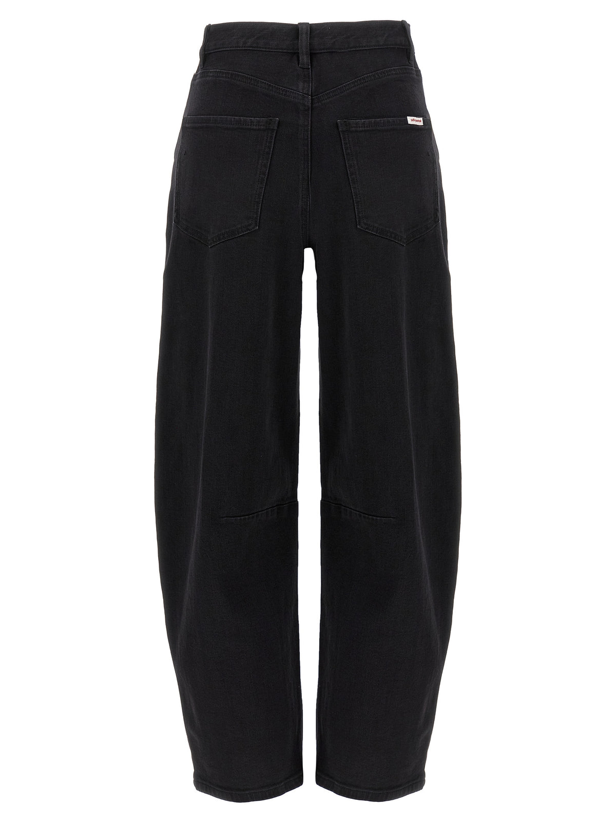 Self-Portrait Black Cotton High-Waisted Jean