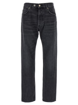 Department 5 Gray Cotton Straight-Leg Jeans