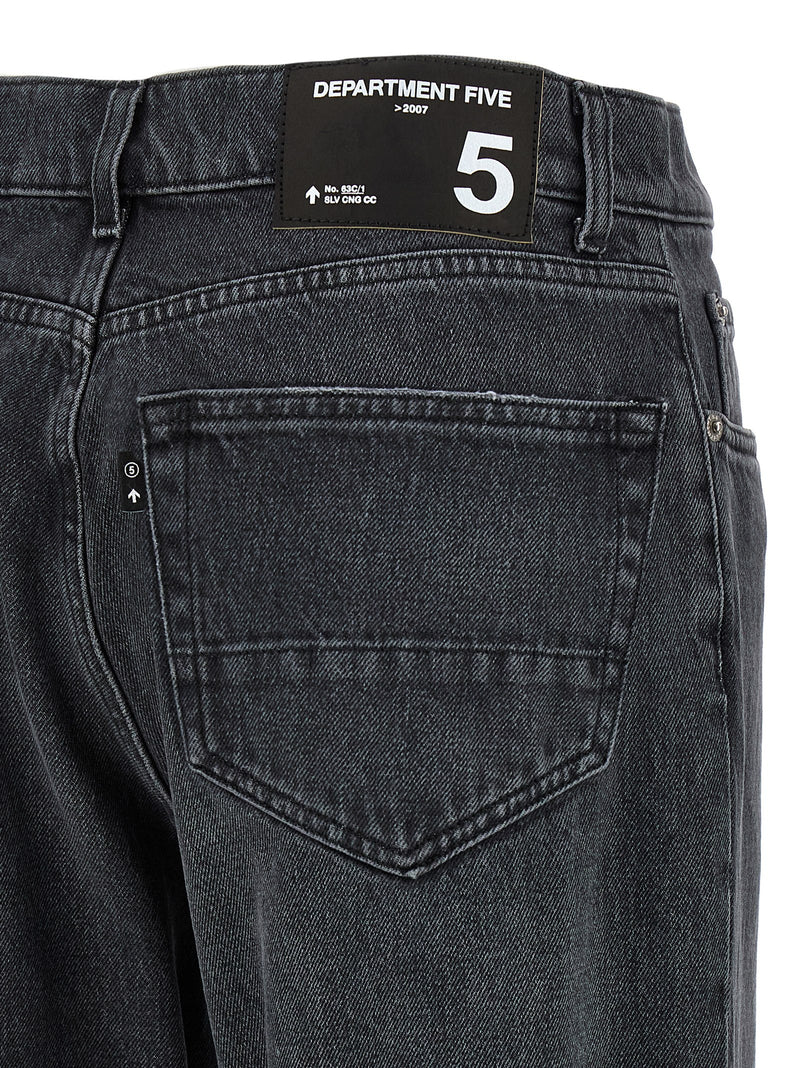 Department 5 Gray Cotton Straight-Leg Jeans