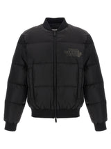 Dsquared² Black Polyamide Bomber Jacket for Men
