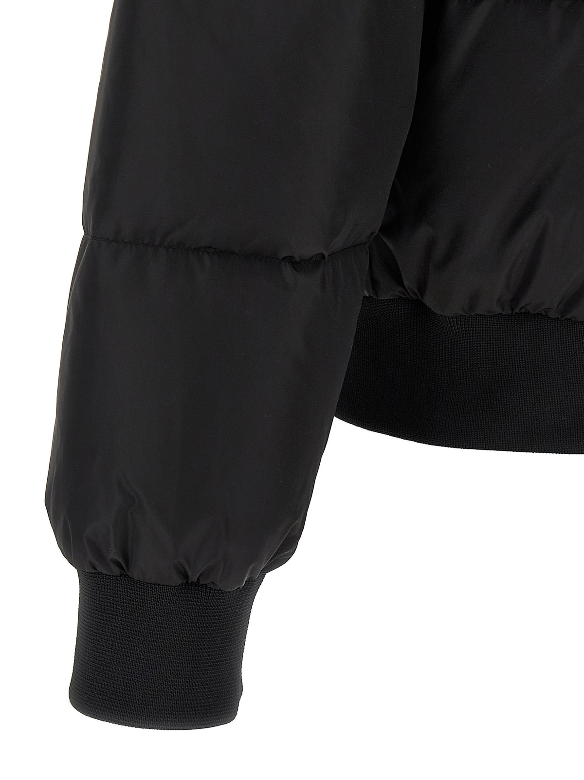 Dsquared² Black Polyamide Bomber Jacket for Men
