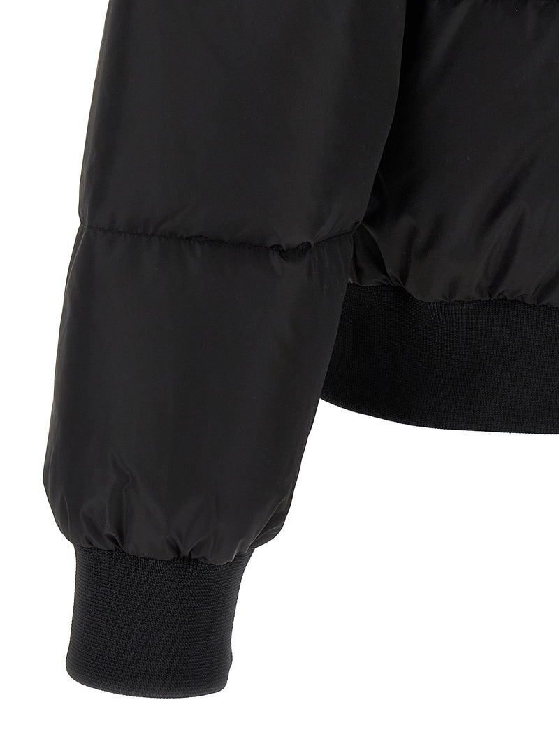 Dsquared² Black Polyamide Bomber Jacket for Men