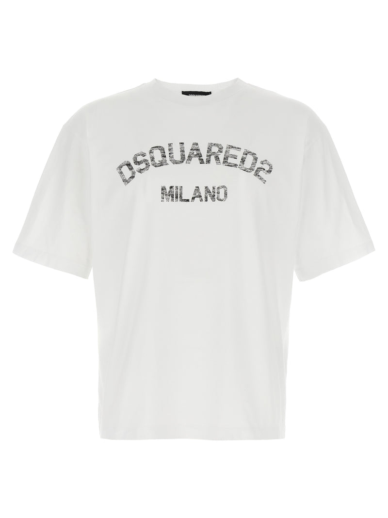 Dsquared² White Cotton T-Shirt - Bold Contemporary Style