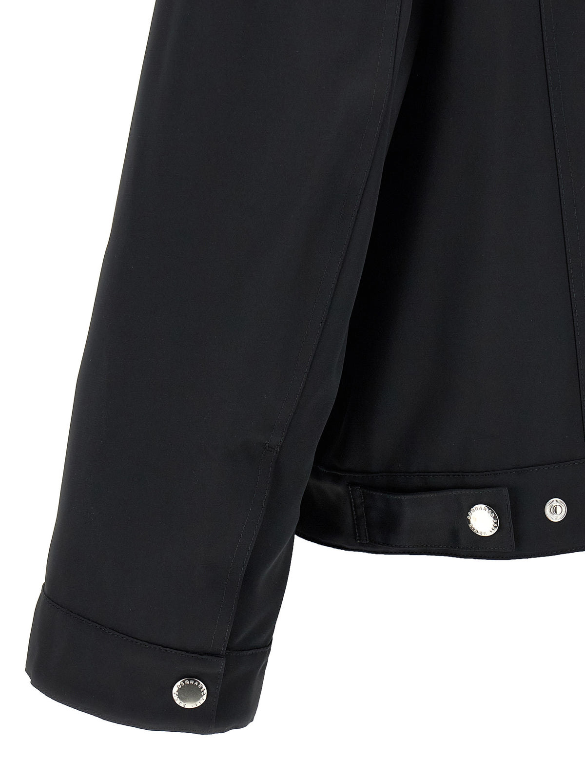 Dsquared² Black Polyester Full-Length Jacket