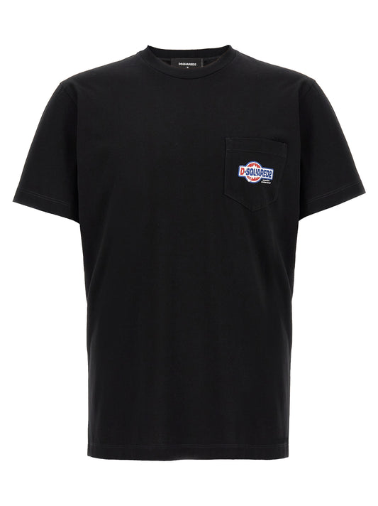 Dsquared² Black Cotton T-Shirt - Cool Fit Crewneck
