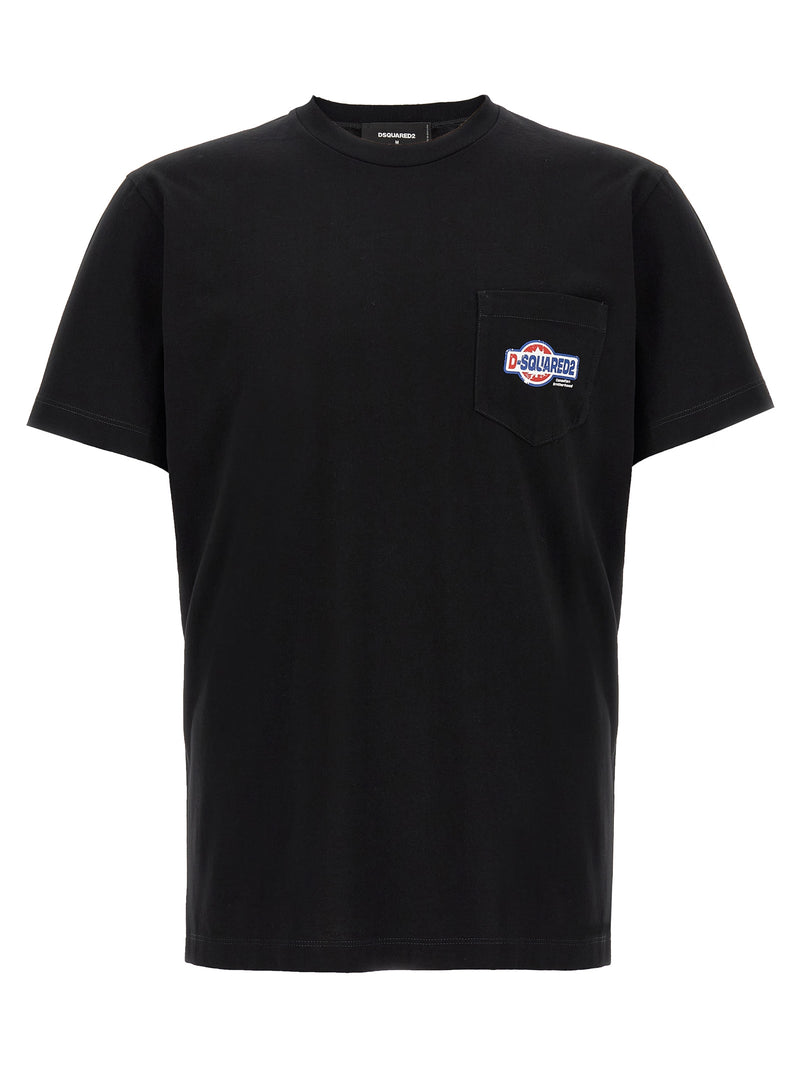Dsquared² Black Cotton T-Shirt - Cool Fit Crewneck