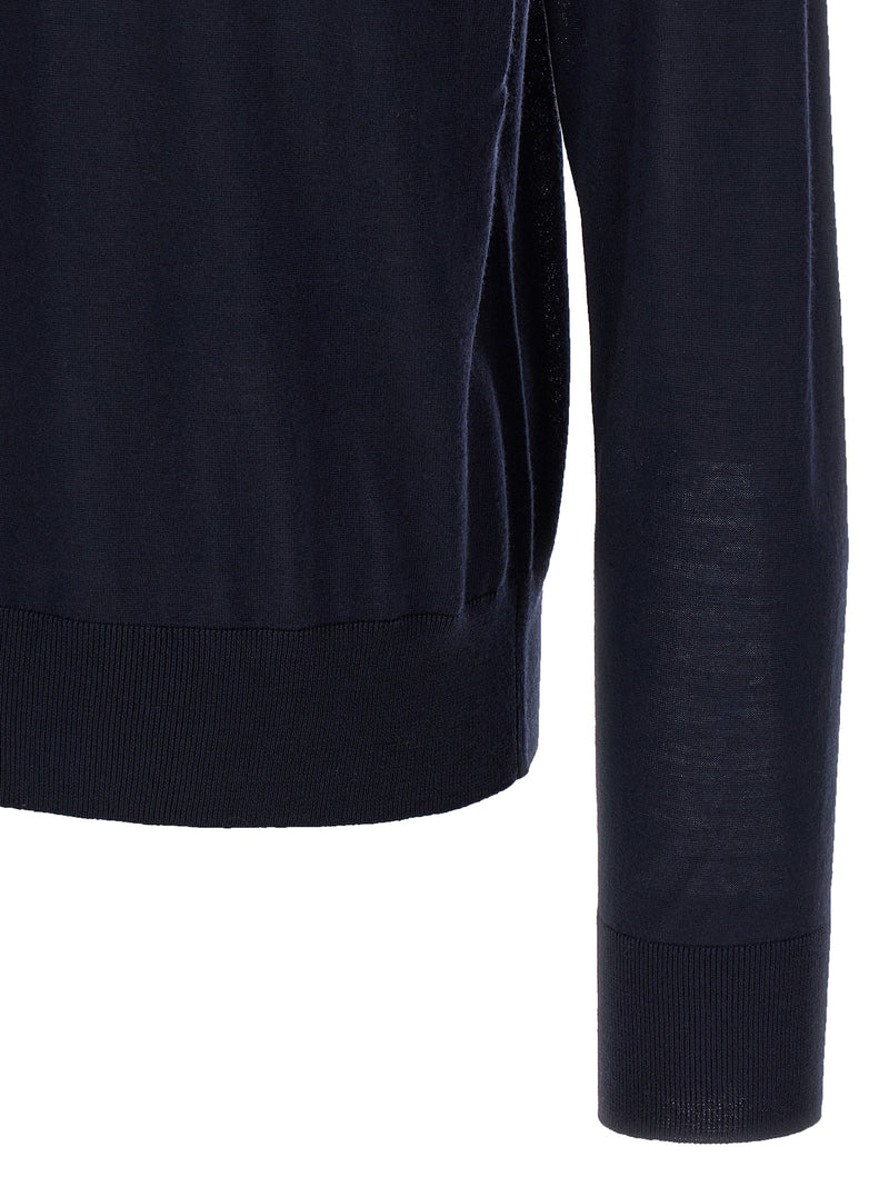 Dsquared² Blue Virgin Wool Cardigan for Men