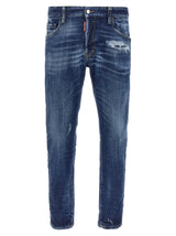 Dsquared² Blue Cotton Skinny Jeans