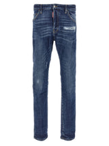 Jean slim Dsquared² en coton bleu