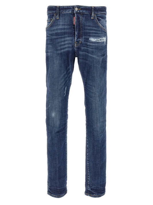 Dsquared² Blue Cotton Slim Fit Jeans