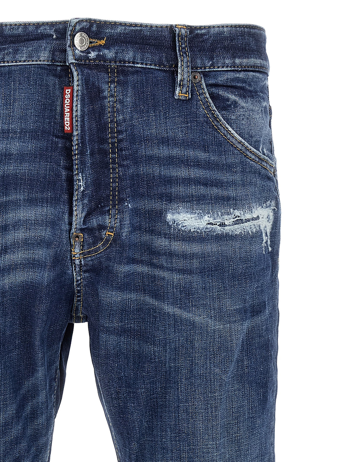 Jean slim Dsquared² en coton bleu