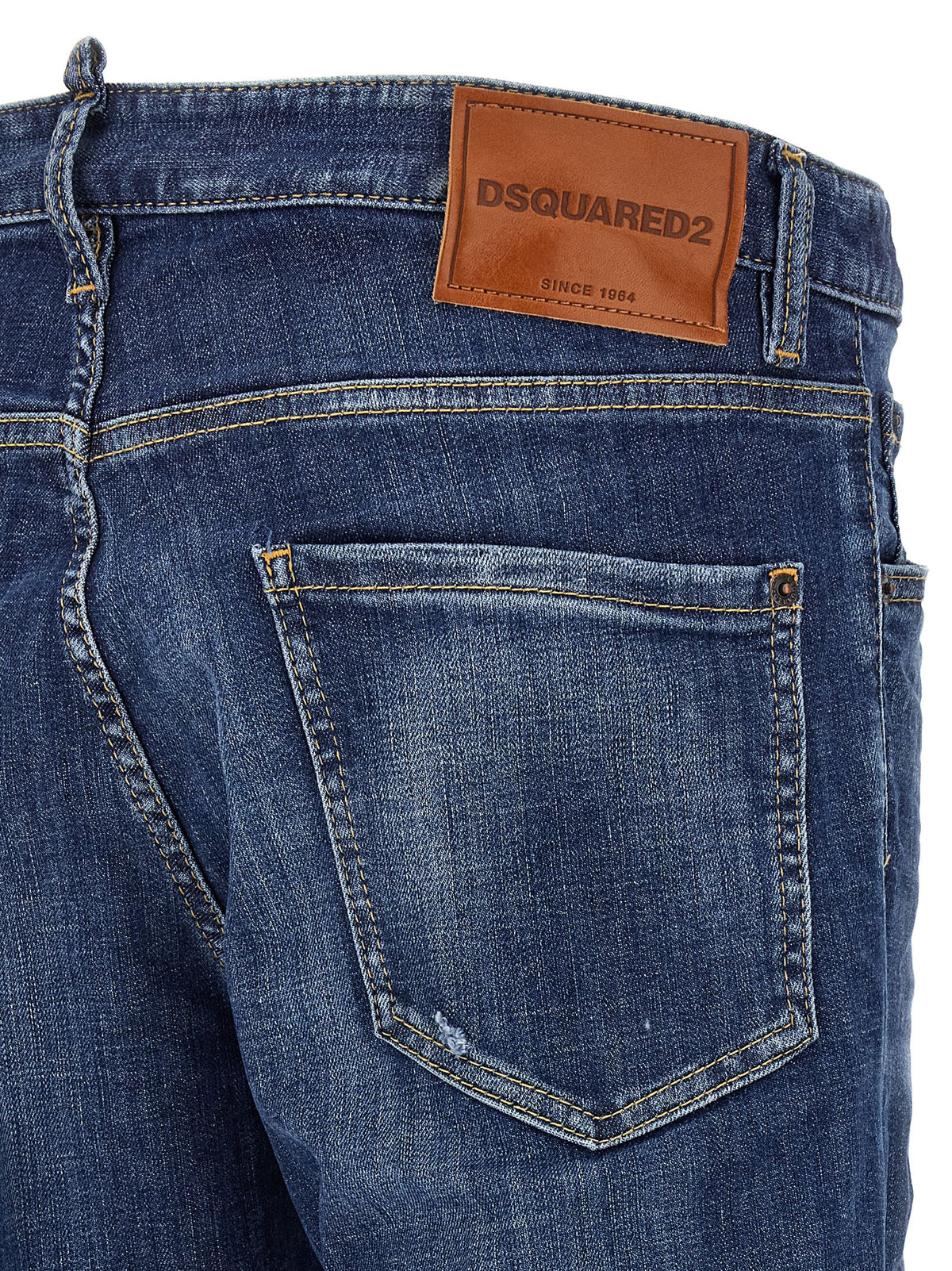 Jean slim Dsquared² en coton bleu
