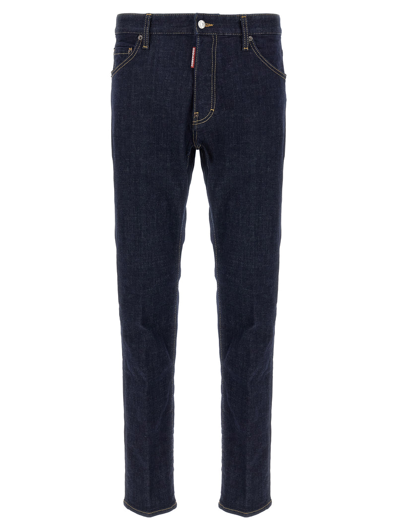 Dsquared² Blue Cotton Slim Fit Jeans - Cool Guy Style