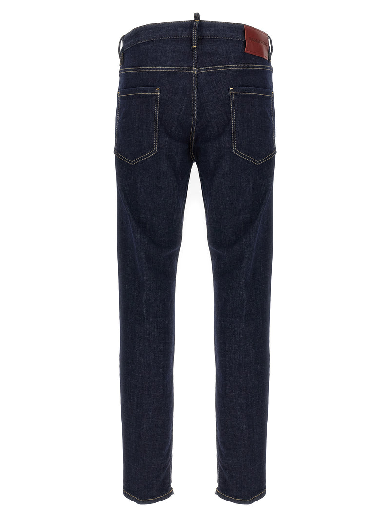 Dsquared² Blue Cotton Slim Fit Jeans - Cool Guy Style