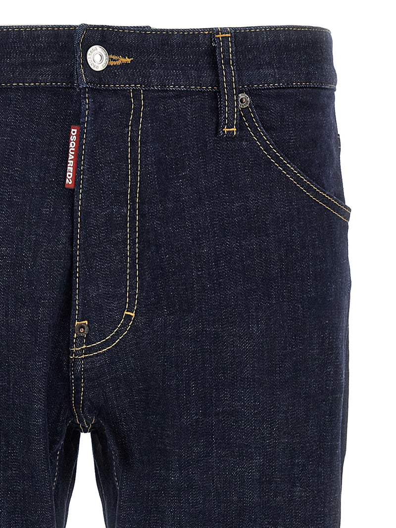Dsquared² Blue Cotton Slim Fit Jeans - Cool Guy Style
