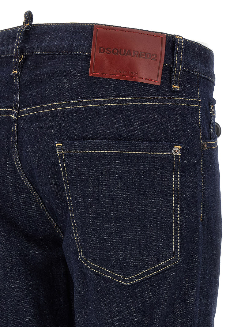 Dsquared² Blue Cotton Slim Fit Jeans - Cool Guy Style