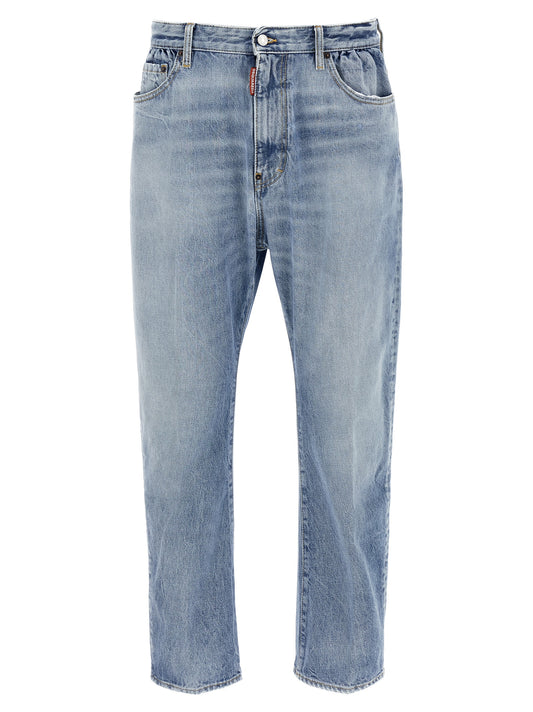 Dsquared² Blue Cotton Relaxed Fit Jeans
