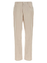 A.P.C. White Cotton Casual Pants