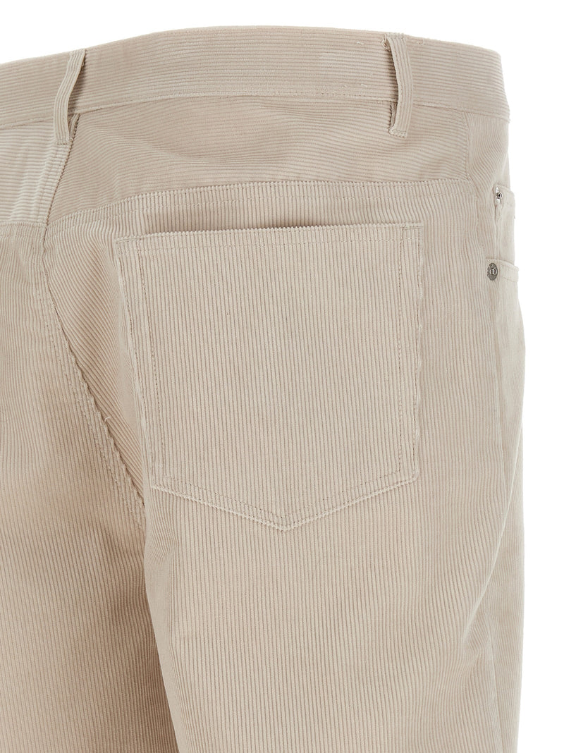 A.P.C. White Cotton Casual Pants for Effortless Style
