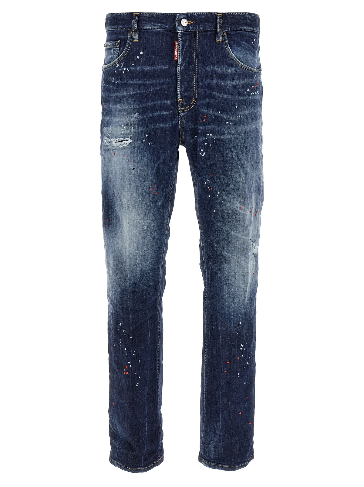 Jean Dsquared² bleu en coton coupe décontractée