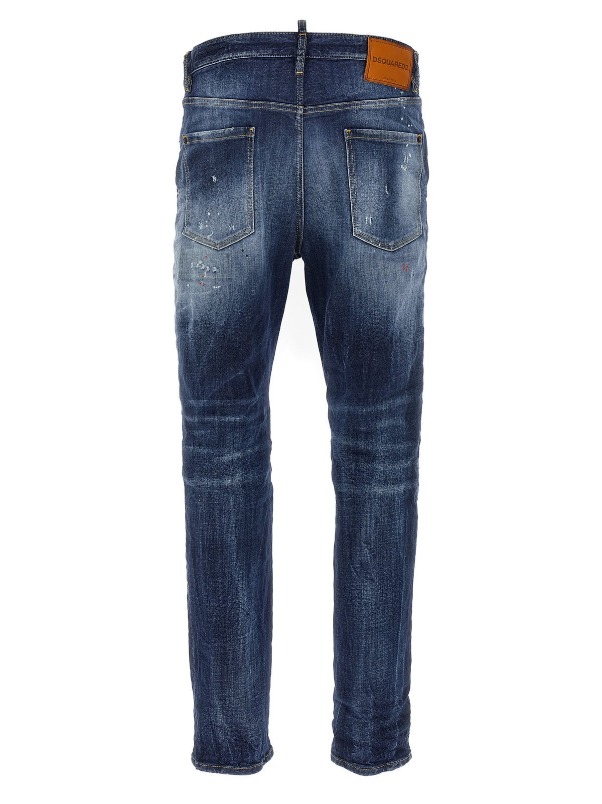 Jean Dsquared² bleu en coton coupe décontractée