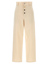 Moschino Beige Cotton Casual Pants