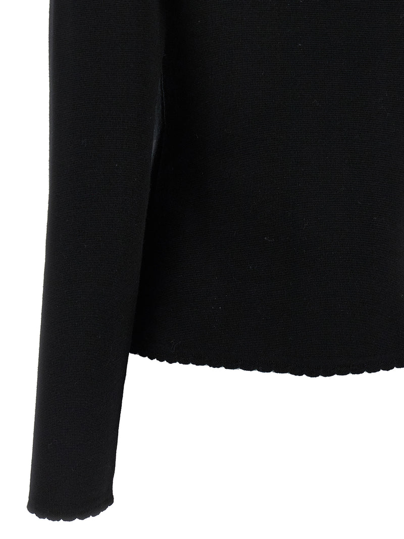 Moschino Black Virgin Wool Cardigan