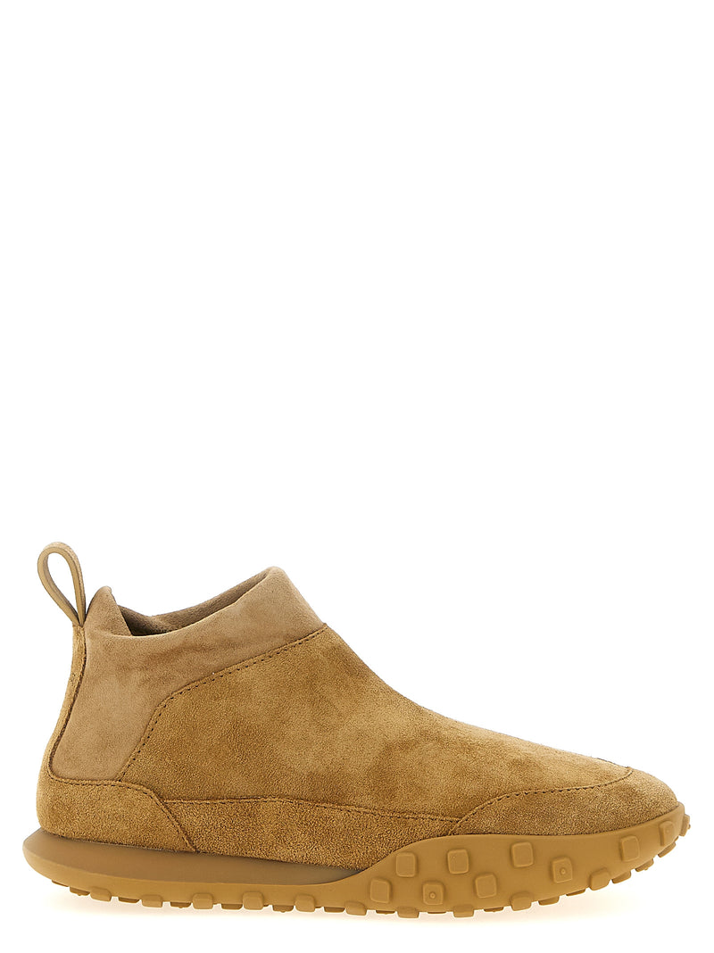 Baskets Jil Sander en veau beige