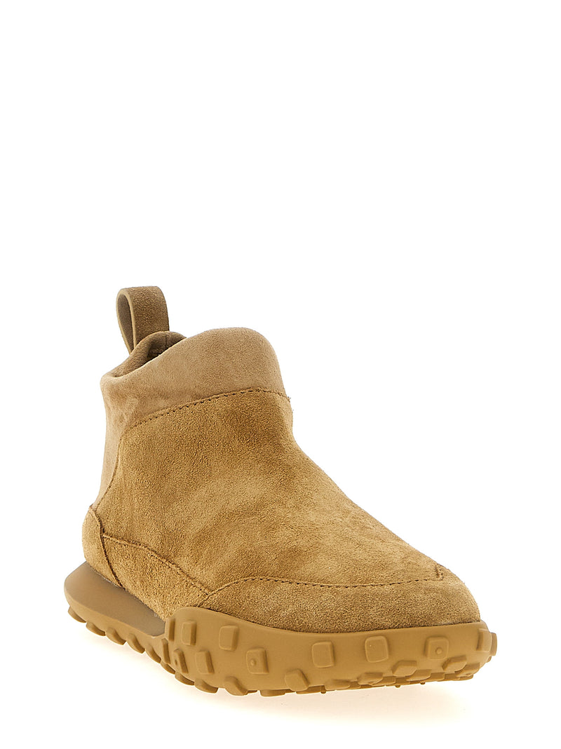 Baskets Jil Sander en veau beige