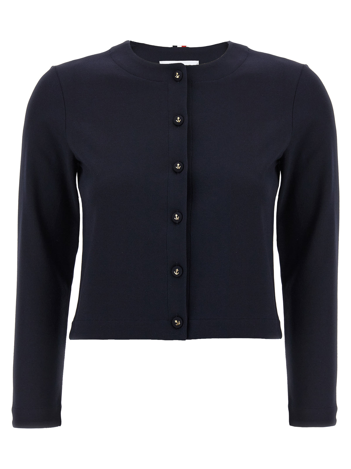 Cardigan en viscose bleu Thom Browne