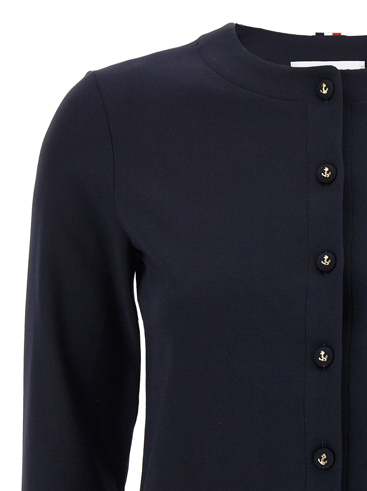 Cardigan en viscose bleu Thom Browne