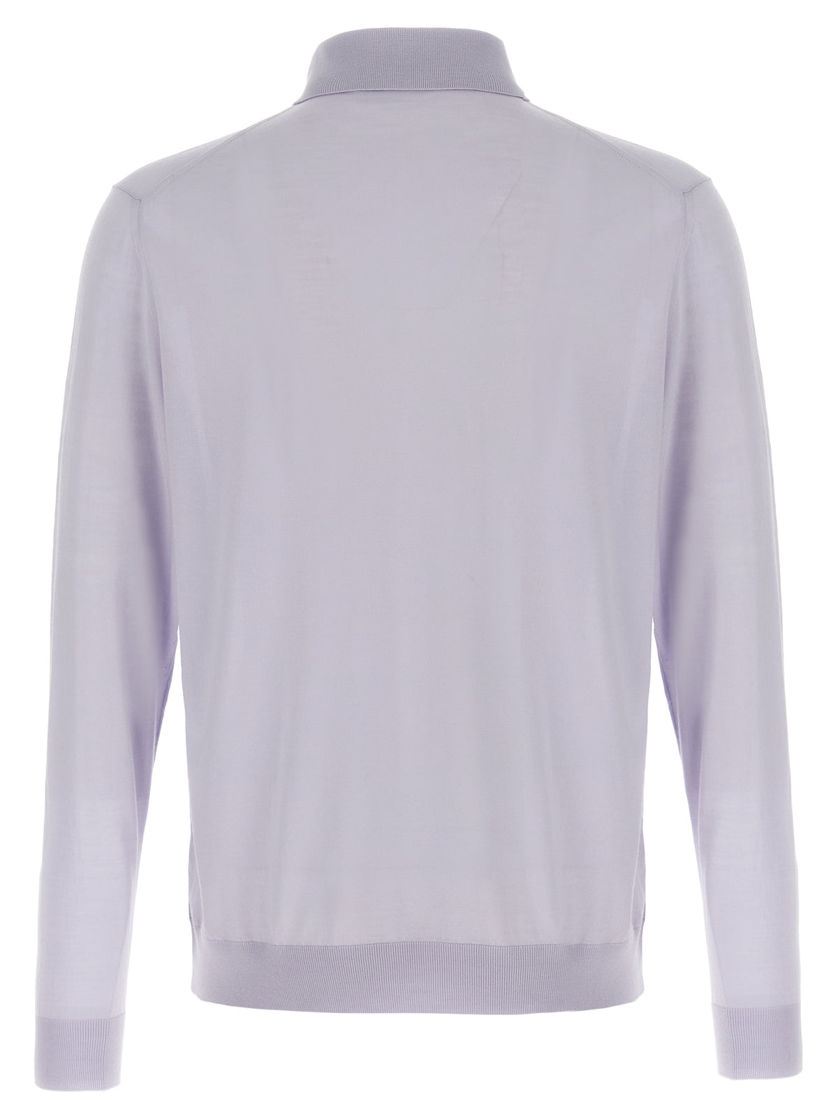 Kiton Blue Wool Polo Shirt