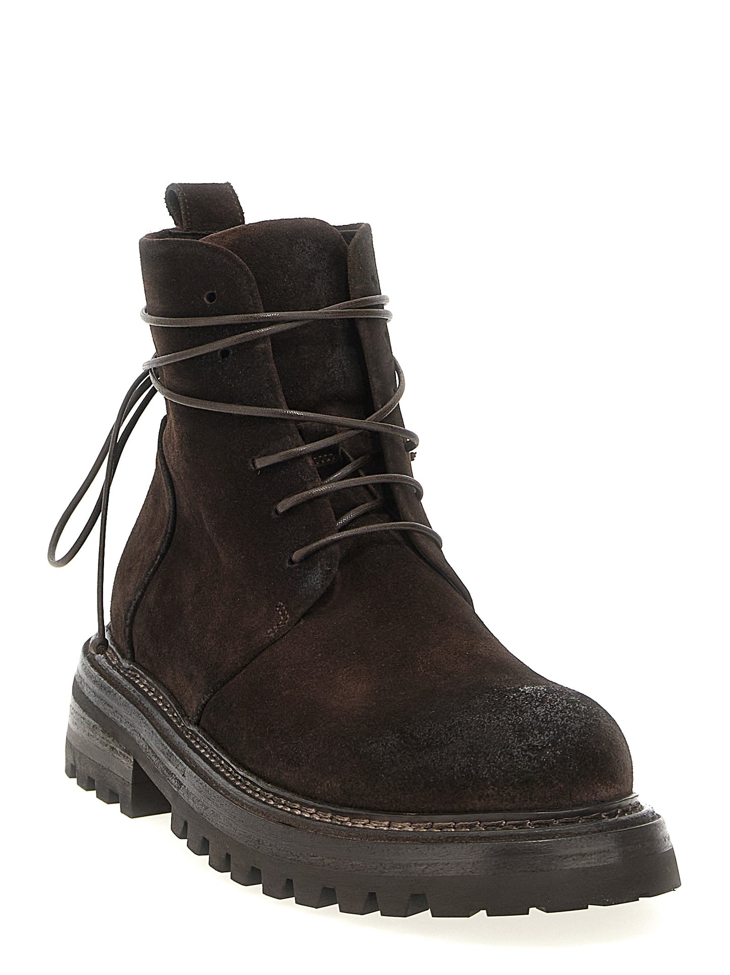 Marsell Brown Cotton Chelsea Boots
