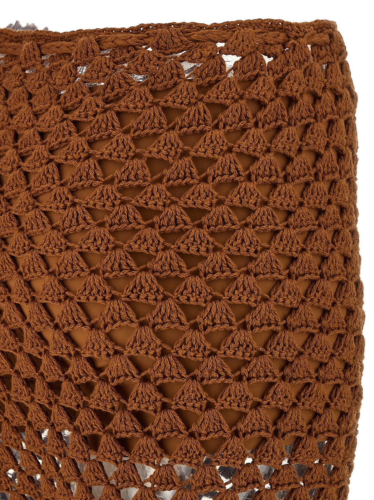 Ermanno Scervino Brown Cotton Flared Pants for Women