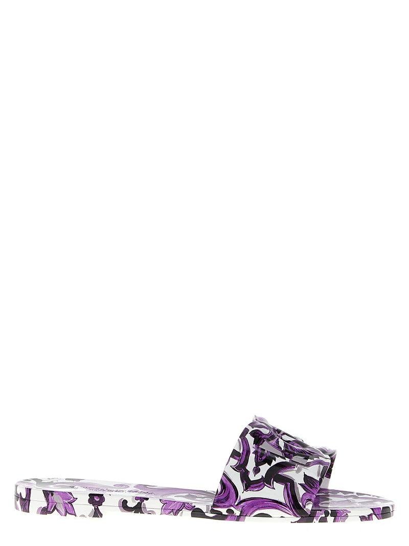 Claques Dolce & Gabbana en plastique violet