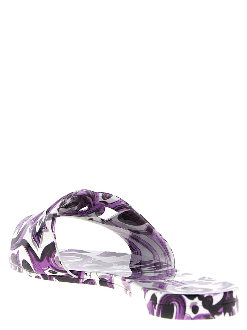 Claques Dolce & Gabbana en plastique violet