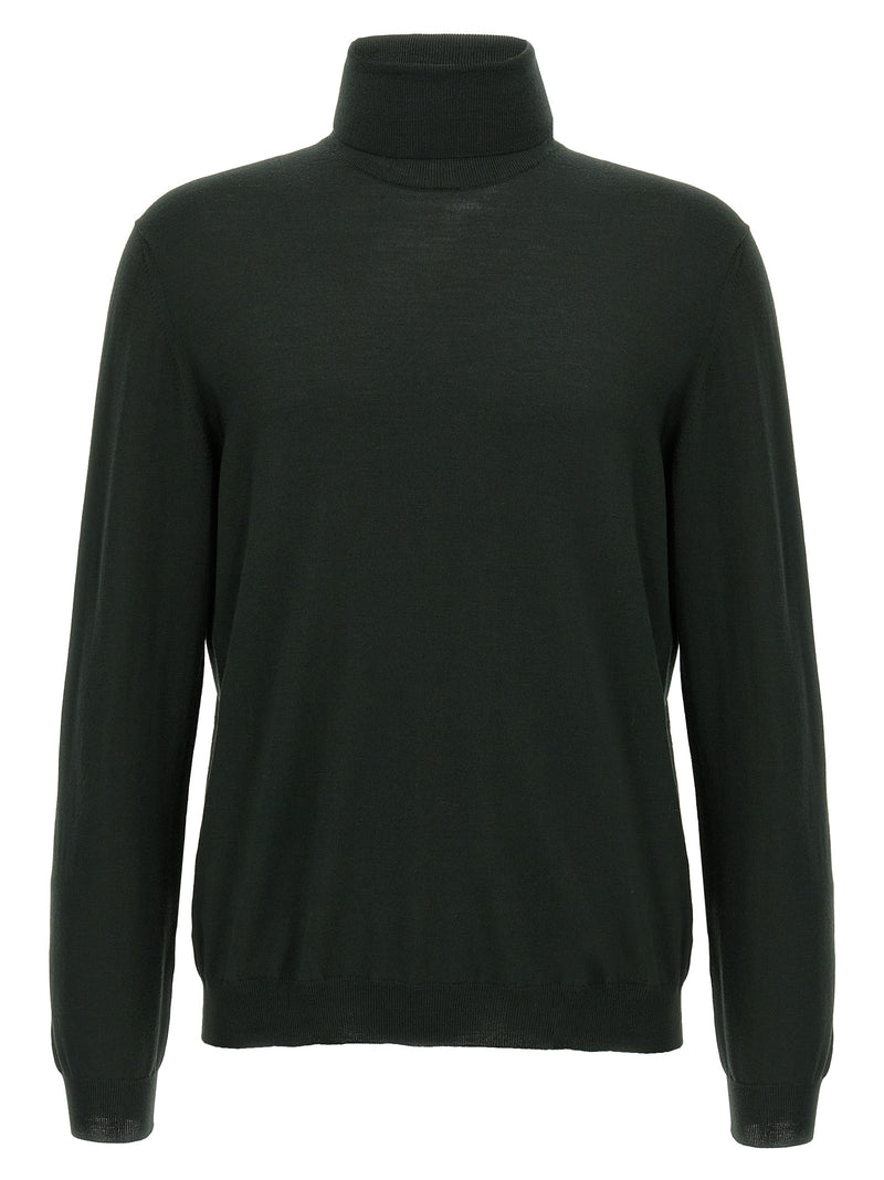 ZANONE Bicolor Virgin Wool Cardigan for Men