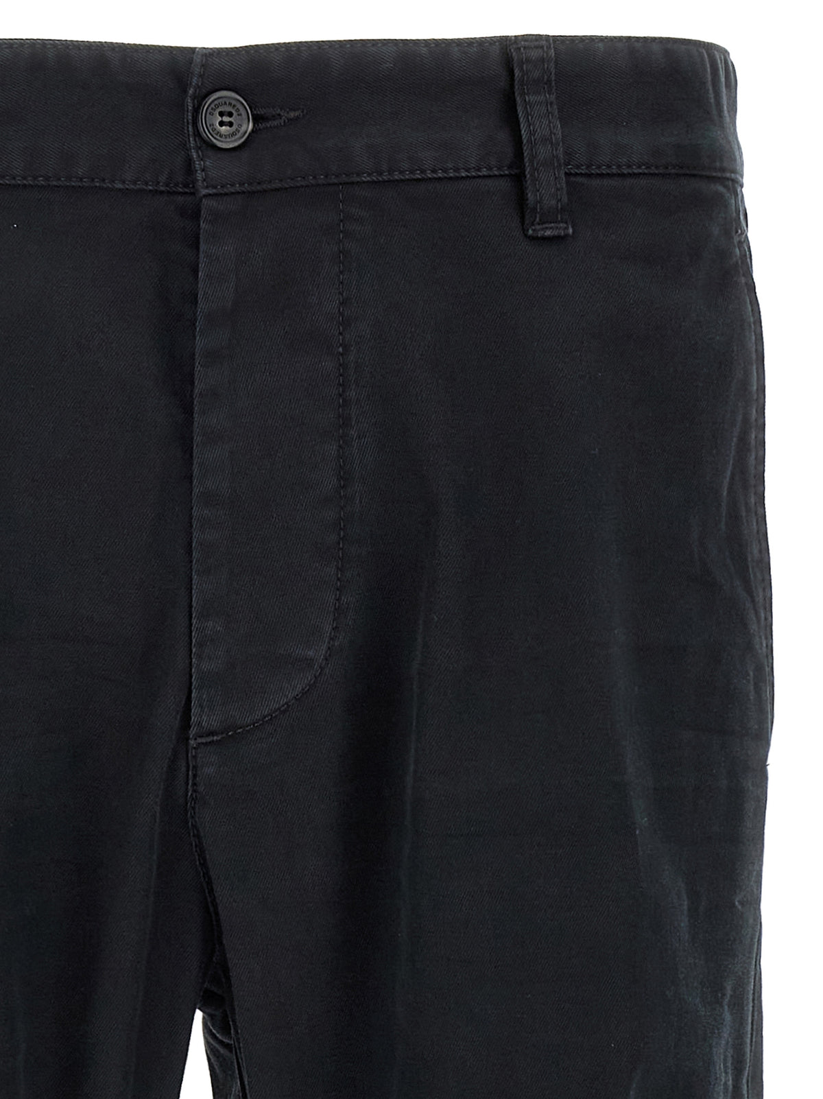Dsquared² Pantalon Chino en Coton Noir