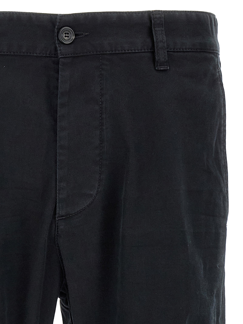 Dsquared² Black Cotton Chino Pants