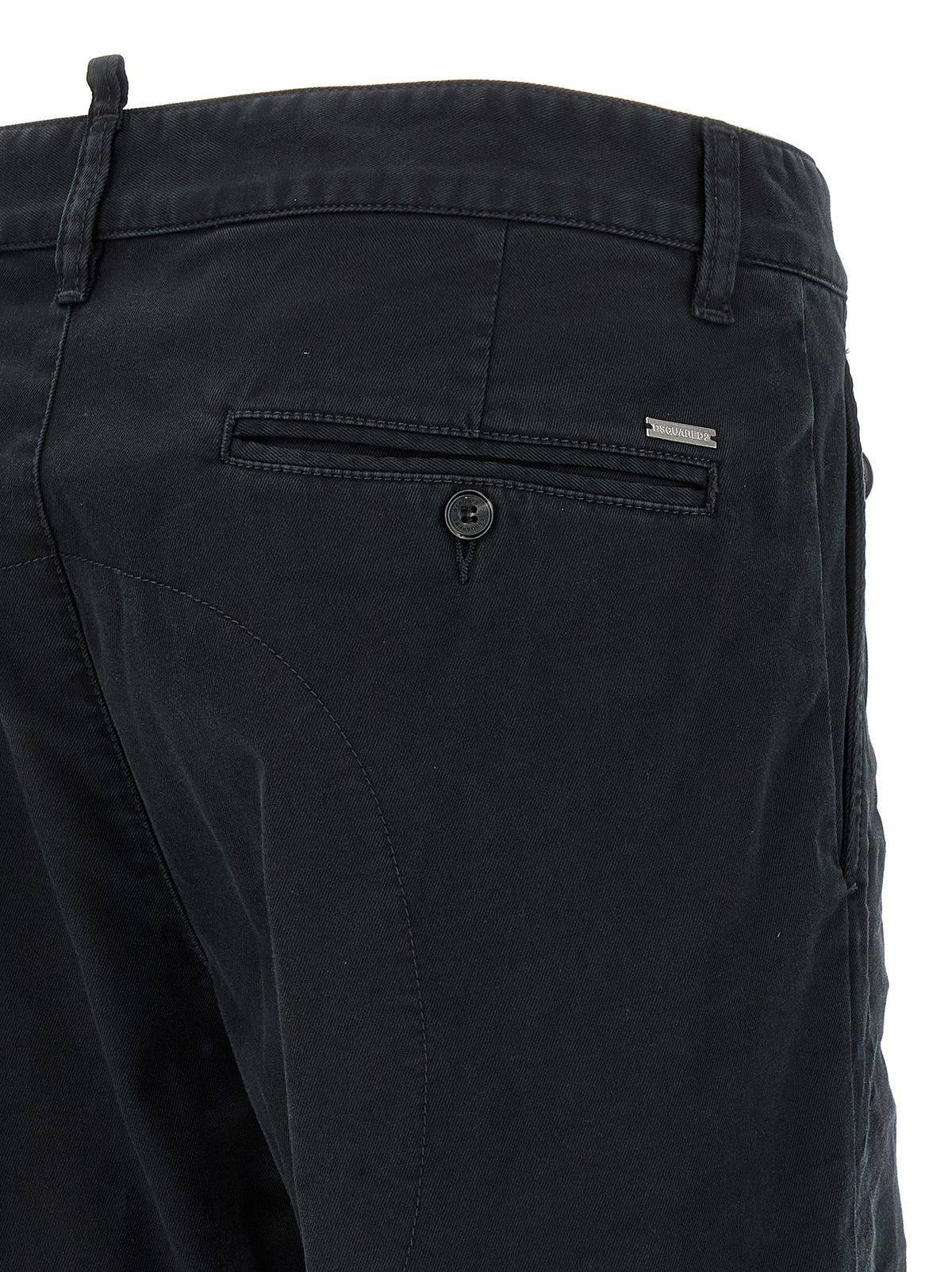 Dsquared² Pantalon Chino en Coton Noir