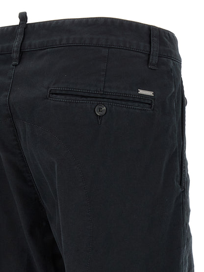 Dsquared² Black Cotton Chino Pants